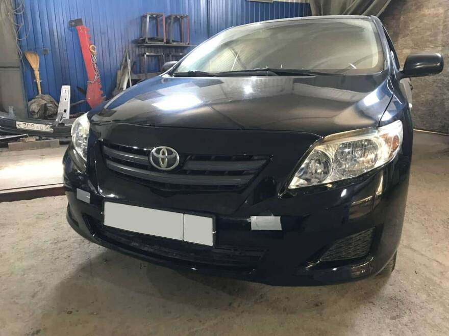 Toyota Corolla: ремонт переднего бампера